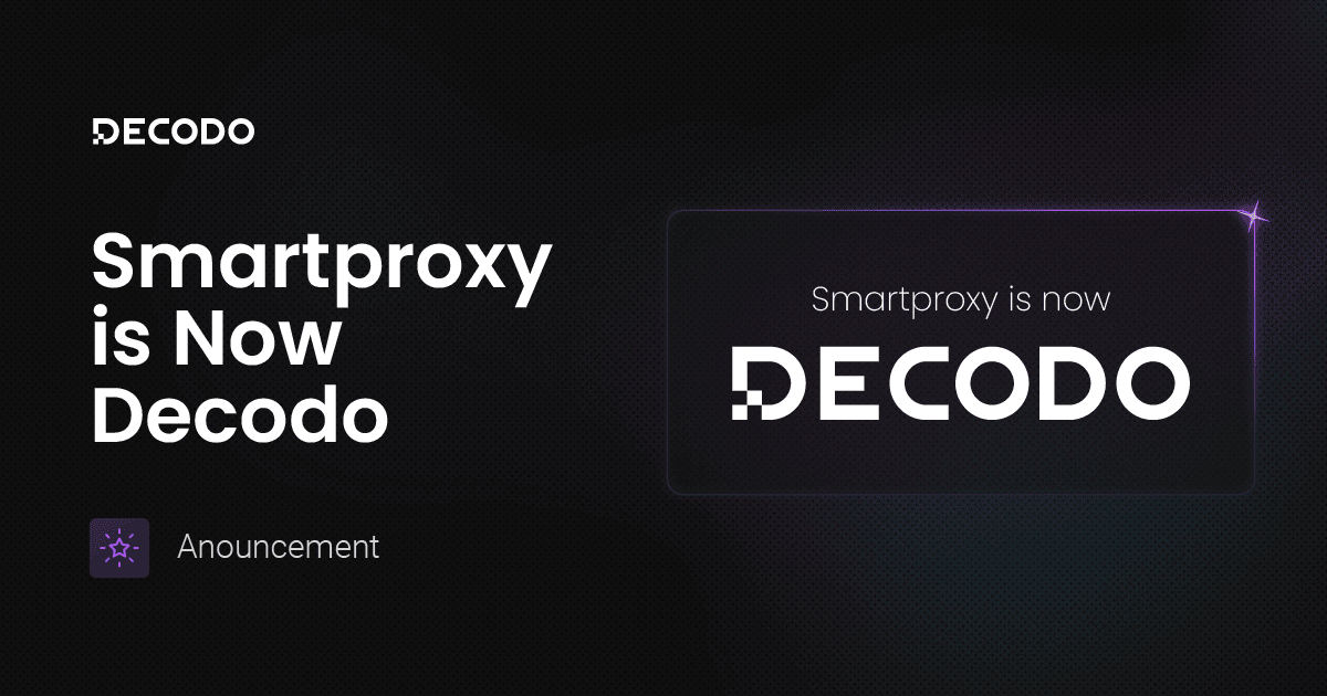 Decodo (formerly Smartproxy)