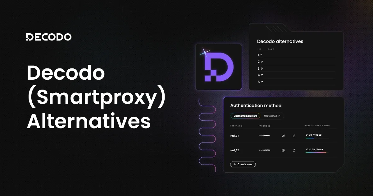 Decodo (formerly Smartproxy) Alternatives