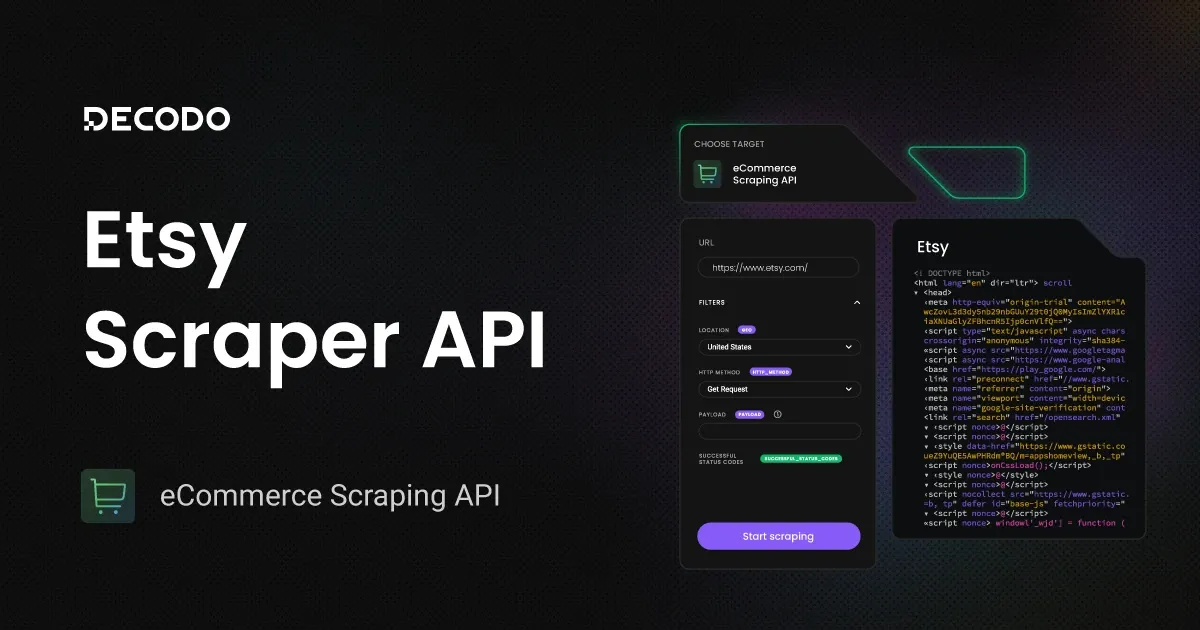 Etsy Scraper API – Free Trial