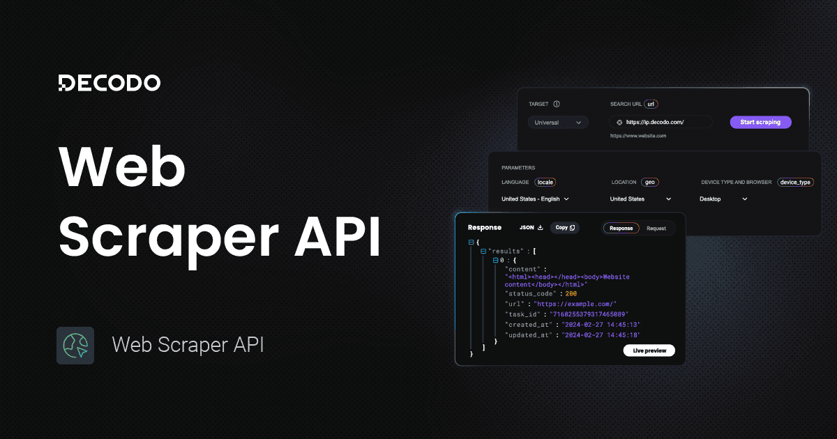 Web Scraping API – Fast and Reliable Web Scraping – Free Trial