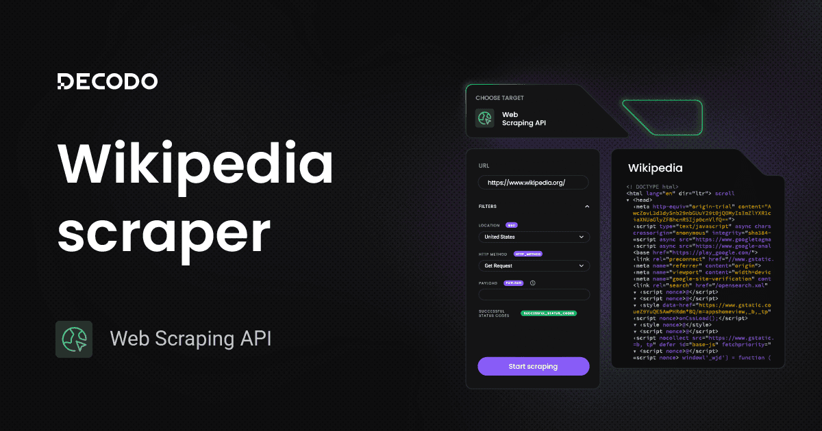Wikipedia Scraper API – Scrape Wikipedia Data – Free Trial